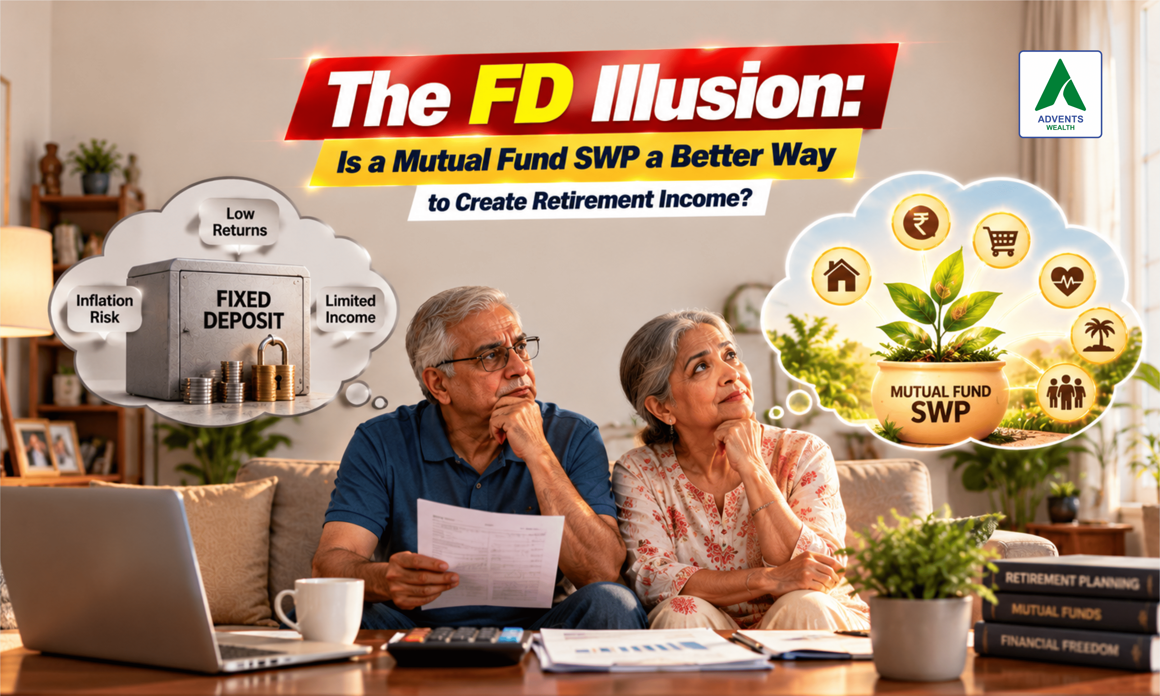 FD vs SWP: How to Create Monthly Income After Retirement Without Ignoring Inflation